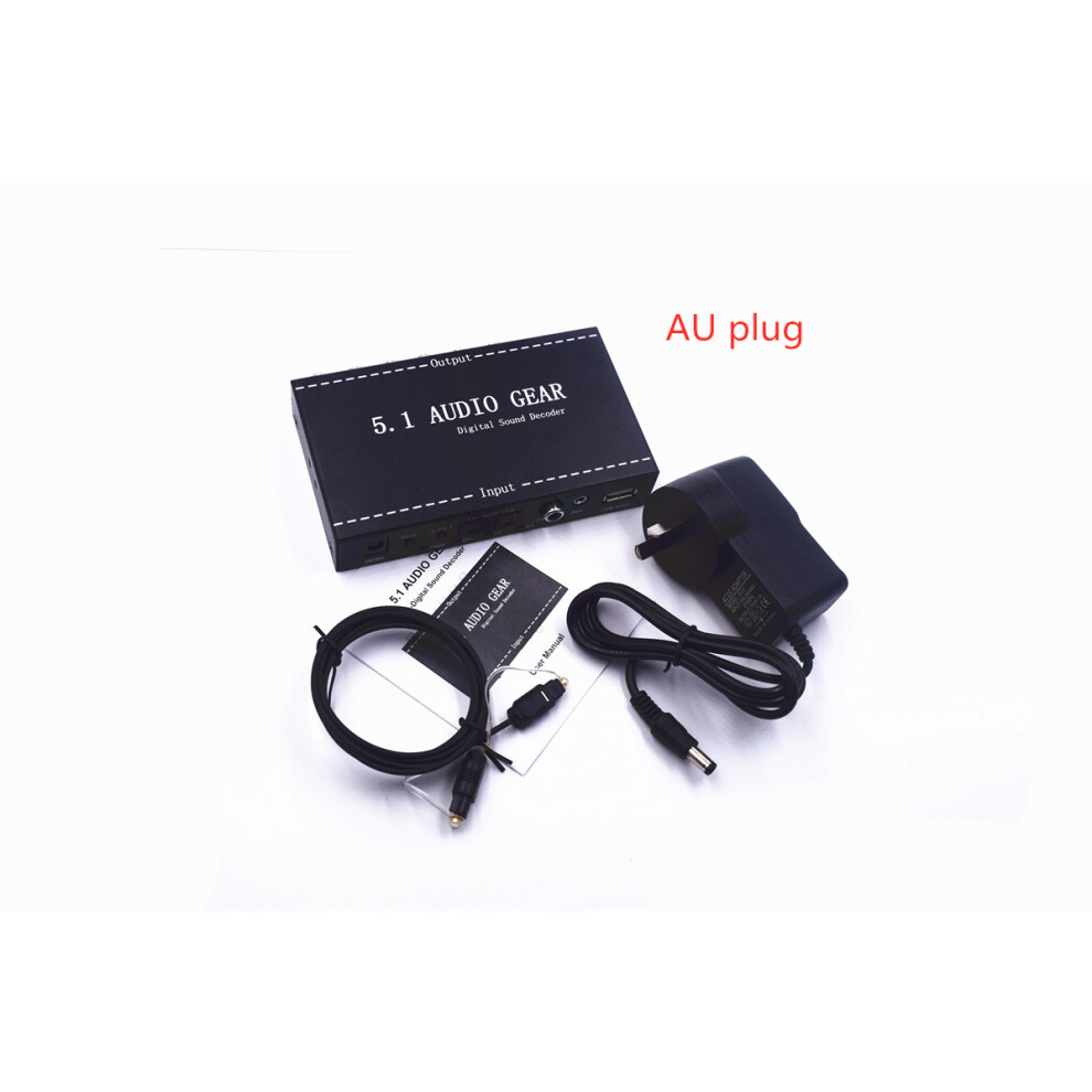 (Uk Plug) Upgrade Version 5.1 Ac3 Dts To 5.1Ch Analog Audio Converter Digital Sound Decoder 123643813704