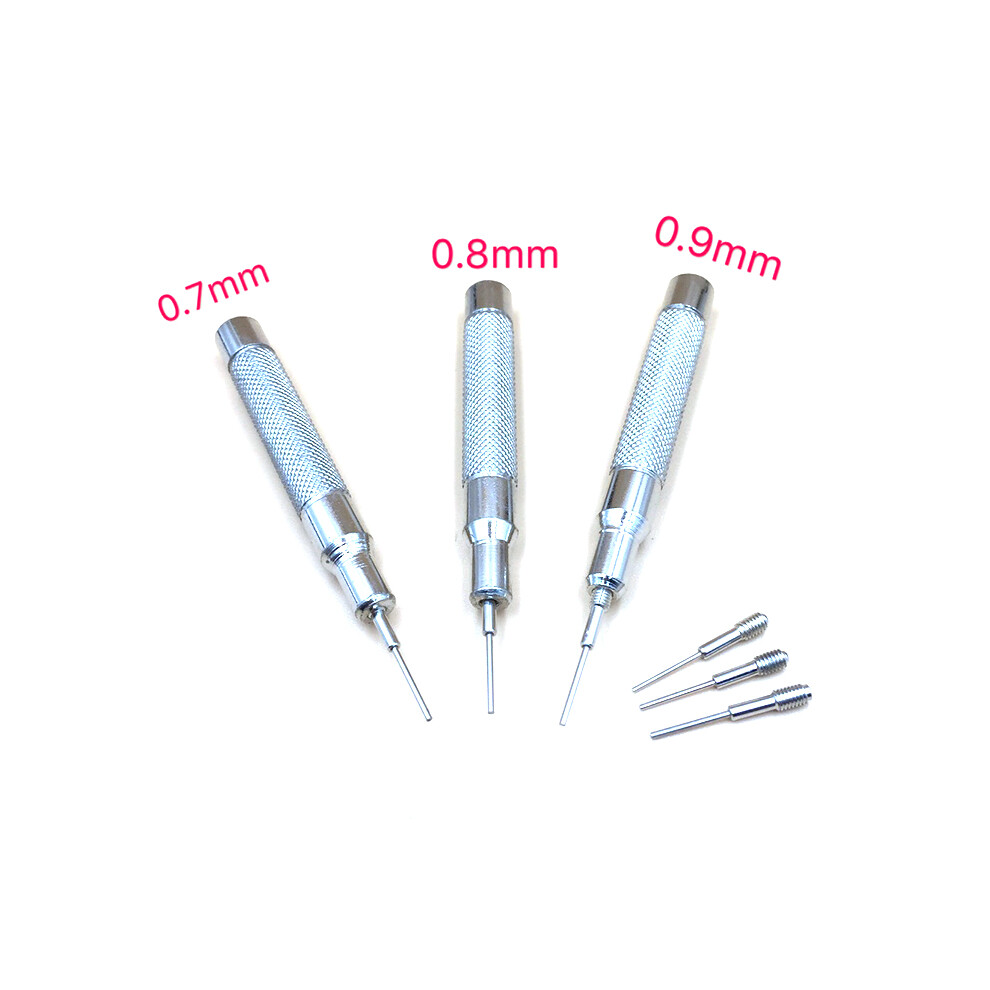 (Model 2) 3Pcs 0.7/0.8/0.9Mm Watch Repair Tools Watchband Strap Link Pin Remover 320997726555