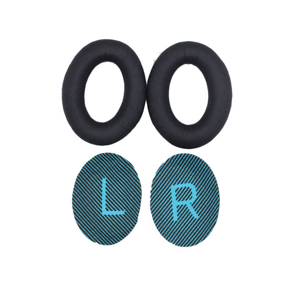 (Blue) Replacement Ear Pads Cushions Earmuffs For Bose Qc25 Qc15 Qc35 Headphones Blue 320997726760