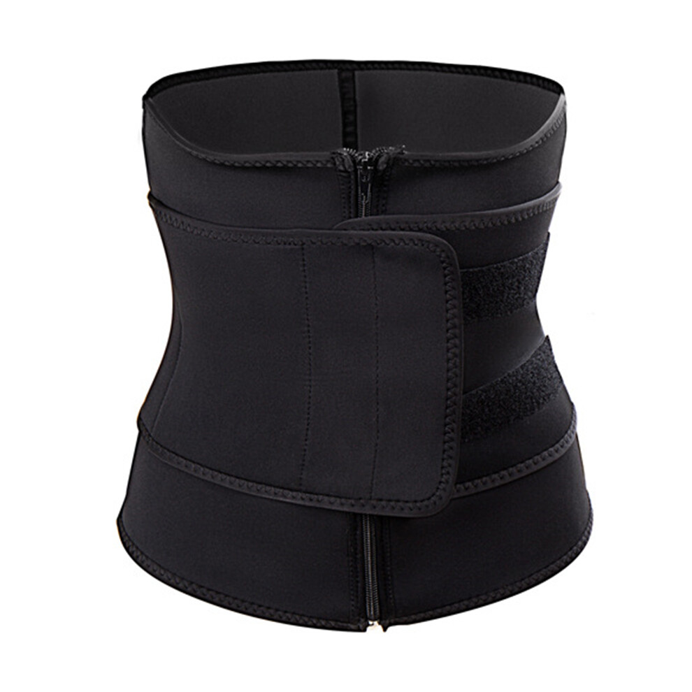 Red (, L) Women Fat Burner Waist Trimmer Belt Weight Loss Workout Slim Wrap Body Shaper