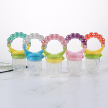 (Orange) Silicone Baby Fruit Feeder Dummy Pacifier Fresh Food Feeding Infant Teething Toy