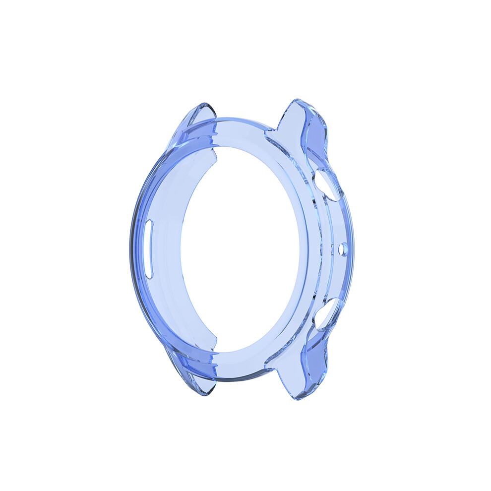 (Transparent ) For Ticwatch Pro 3 Smart Watch Protective Case Tpu Soft Rubber Half Cover Scratch-Proof Blue 320997729990