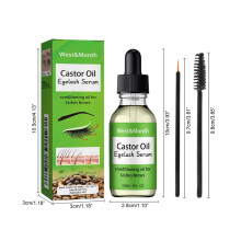 (30ML) Pure Organic Castor Oil for Eyelashes 1 Ounce Eyelash Serum Natural Cold Pressed Hexane-Free with Brush