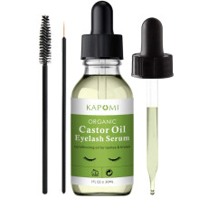 (10ML) Pure Organic Castor Oil for Eyelashes 1 Ounce Eyelash Serum Natural Cold Pressed Hexane-Free with Brush