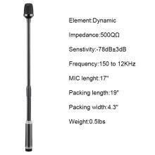 2X Professional Dynamic DJ Microphone for Mixer Dedicated Disc Shouting Microfone KTV Bar Gooseneck DJ Mic