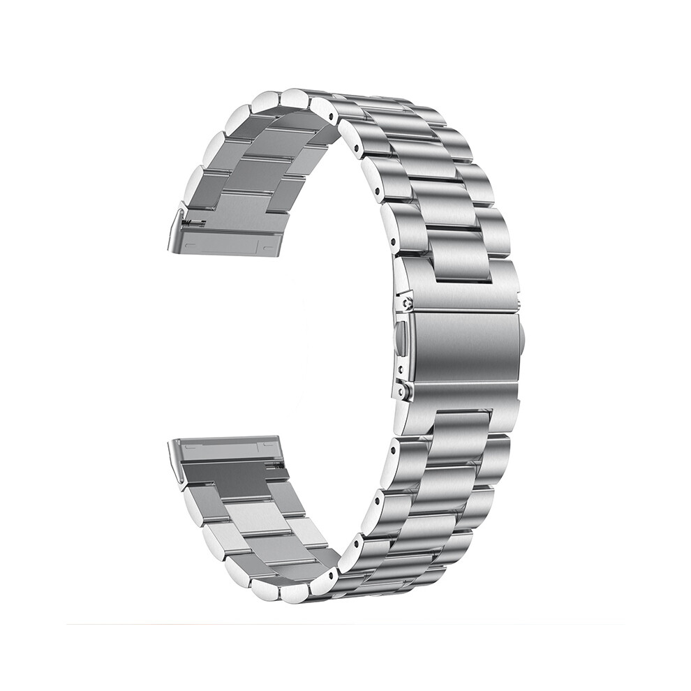 (Silver) Stainless Steel Band Smart Watch Bracelet Wrist Strap For Fitbit Versa 3/Sense Silver 320997731337