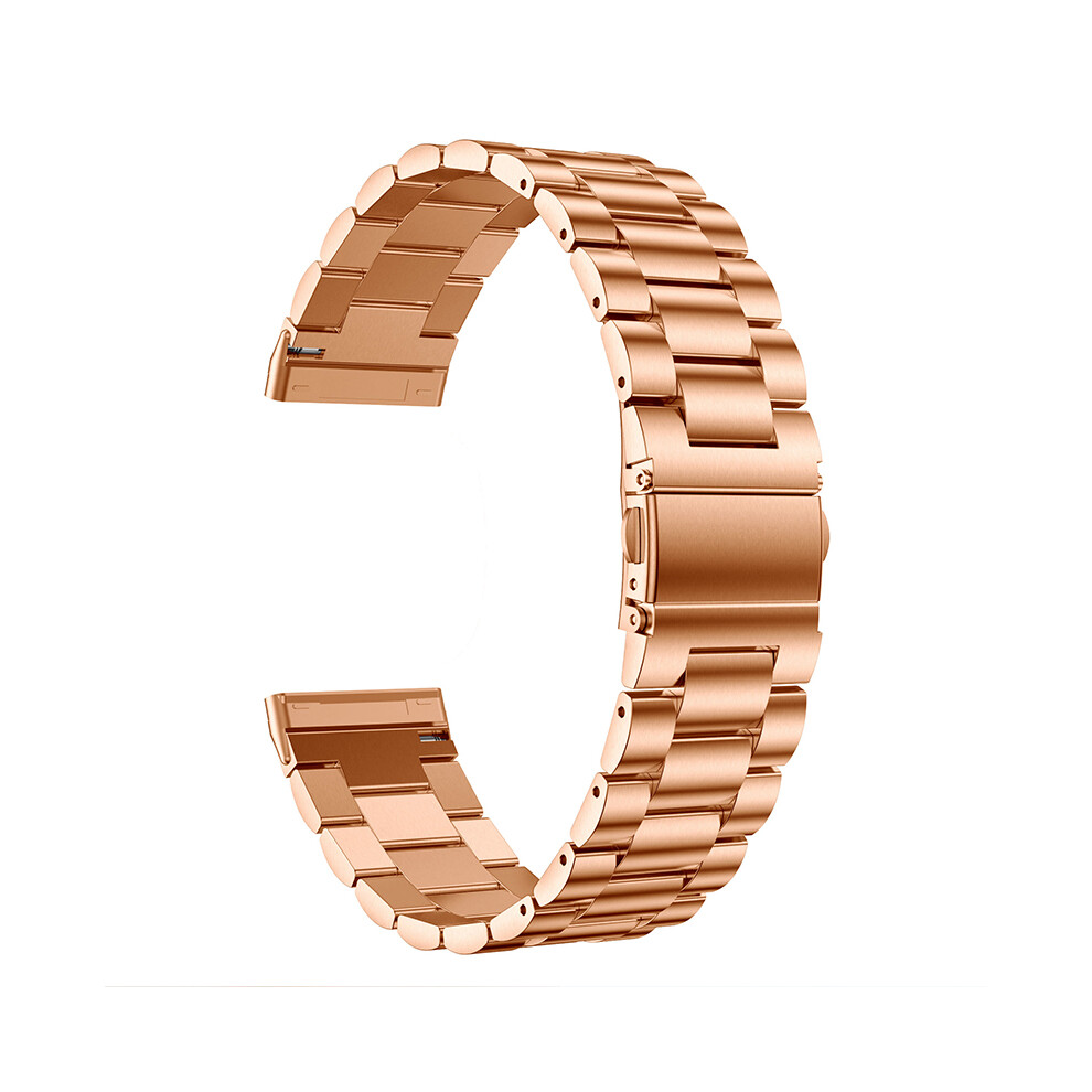 (Rose ) Stainless Steel Band Smart Watch Bracelet Wrist Strap For Fitbit Versa 3/Sense Gold 320997731344