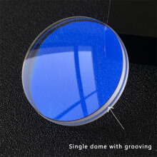 (Blu-ray) 31.5MM Single Dome With Grooved Edge Mineral Glass Parts For SKX007/009/011