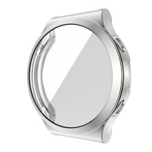 (Silver) TPU Protective Case Cover Screen Protector Bumper For Huawei GT2 Pro Watch