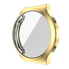 (Gold) TPU Protective Case Cover Screen Protector Bumper For Huawei GT2 Pro Watch