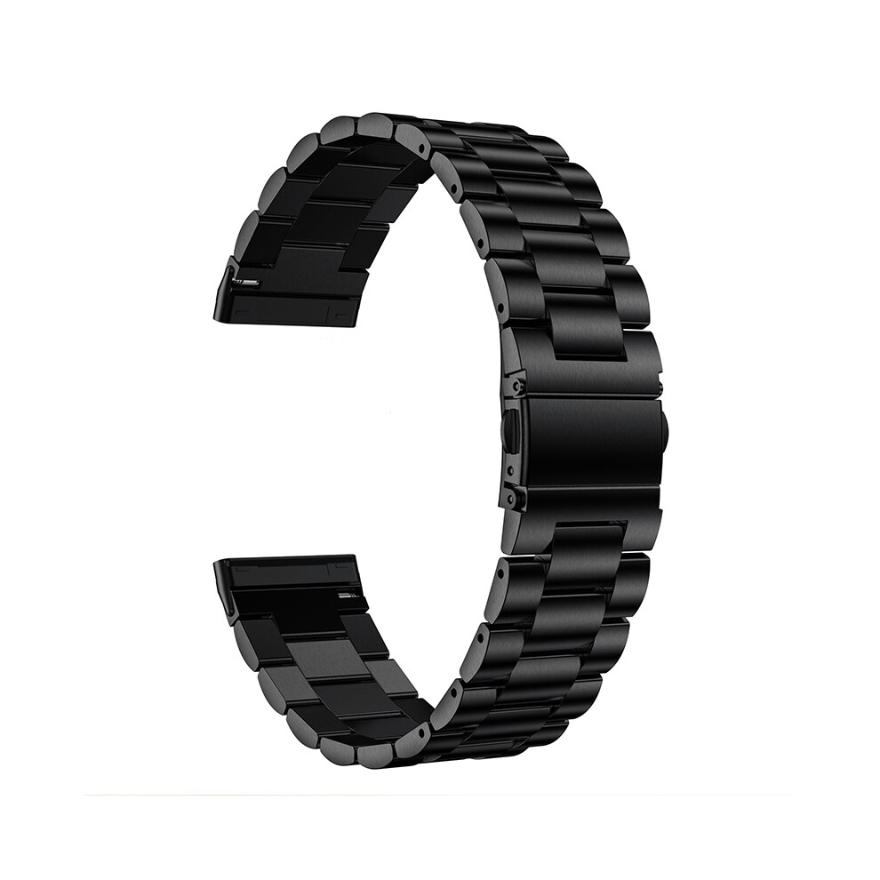 (Black) Stainless Steel Band Smart Watch Bracelet Wrist Strap For Fitbit Versa 3/Sense Black 320997731320