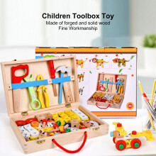 Wooden Toolbox Toys Fine Workmanship DIY