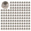 500pcs M2 Zinc Plated Self-Locking Nylon Insert Hex Lock Nuts 1
