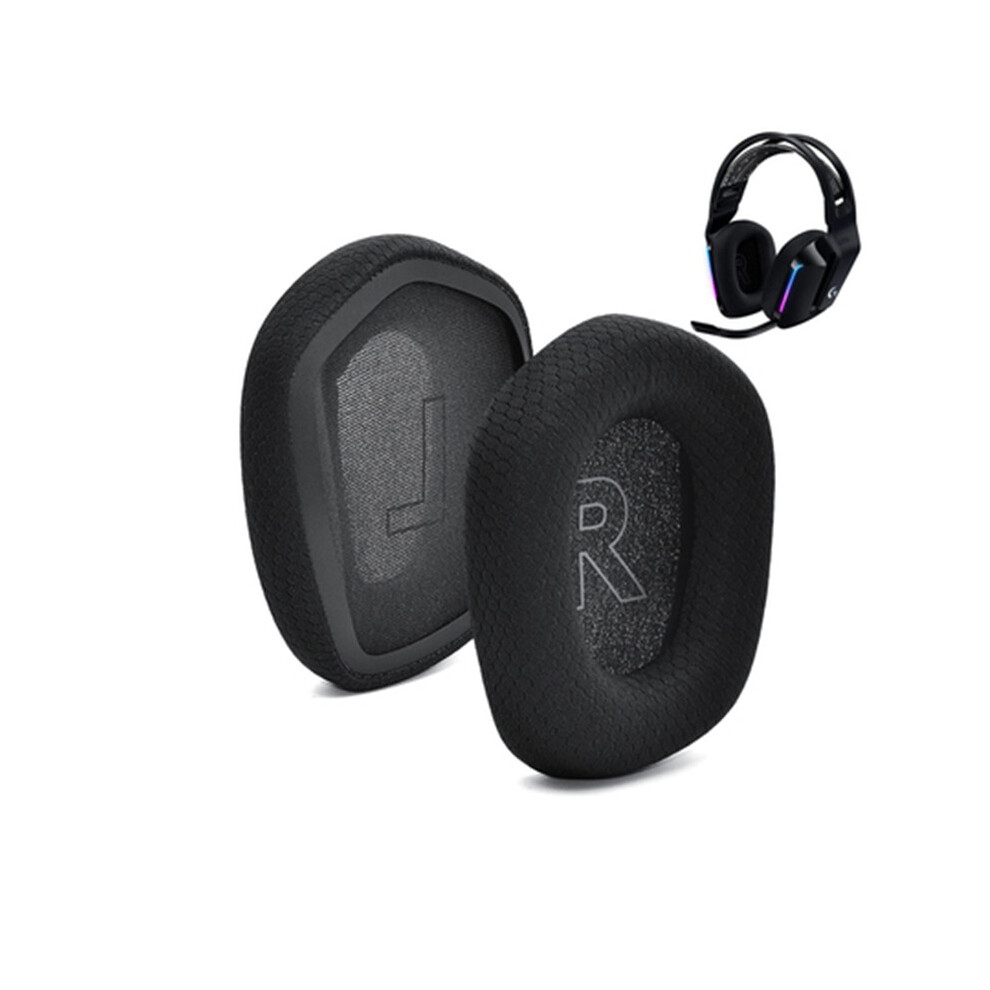 (Black) Replacement Sponge Ear Pads Cushions Earmuffs For Logitech G733 Wireless Headset Black 320997733546