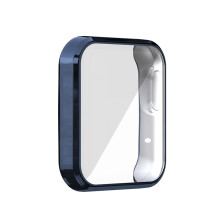 (Blue) Full Cover Screen Protector TPU Case Watch Shell For Mi Watch Lite Redmi Watch