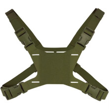 (Green) Chest Mount Harness Strap Portable Chest Fixed Phone Clip Holder Lightweight Airsoft Paintball Accessories for MB-03