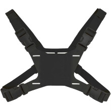 (Black) Chest Mount Harness Strap Portable Chest Fixed Phone Clip Holder Lightweight Airsoft Paintball Accessories for MB-03