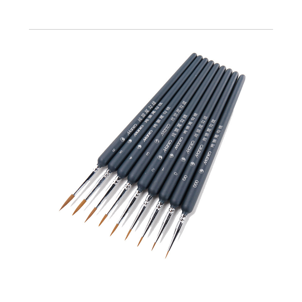 9PCS Weasel Hair Drawing Line Pens Watercolor Painting Brushes Art Supplies-image-OPC-PTPDNP7-NEW