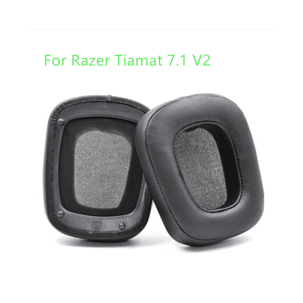 (For Razer Tiamat 7.1 V2) Leather Earmuffs Soft Sponge Ear Pads For Razer Tiamat 7.1 V2 2.2 Headphones 320997738084