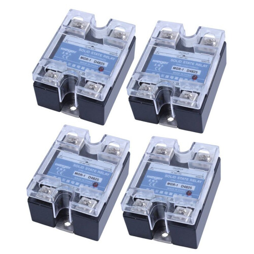 4X MGR-1 D4825 Single-Phase Solid State Relay SSR 25A  3-32 V AC 24-480 V