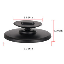 (Black) 360o Rotation Adjustable Holder Bracket for Echo Spot Smart Home Accessories