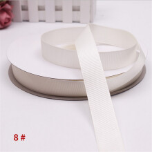 (Beige) Multi-Function 91M Reel Threaded Grosgrain Ribbon 10mm Width Various Colors