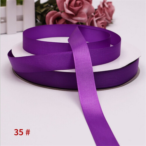 (purple) 91M Bright Solid Color 10mm Grosgrain Ribbon for DIY Projects