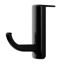 (Black) Internet Cafe Computer Display Headset Hanger Adhesive Monitor Holder Hook