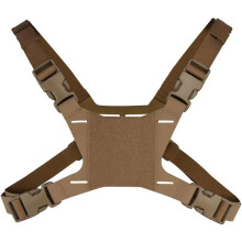 (Sand) Chest Mount Harness Strap Portable Chest Fixed Phone Clip Holder Lightweight Airsoft Paintball Accessories for MB-03