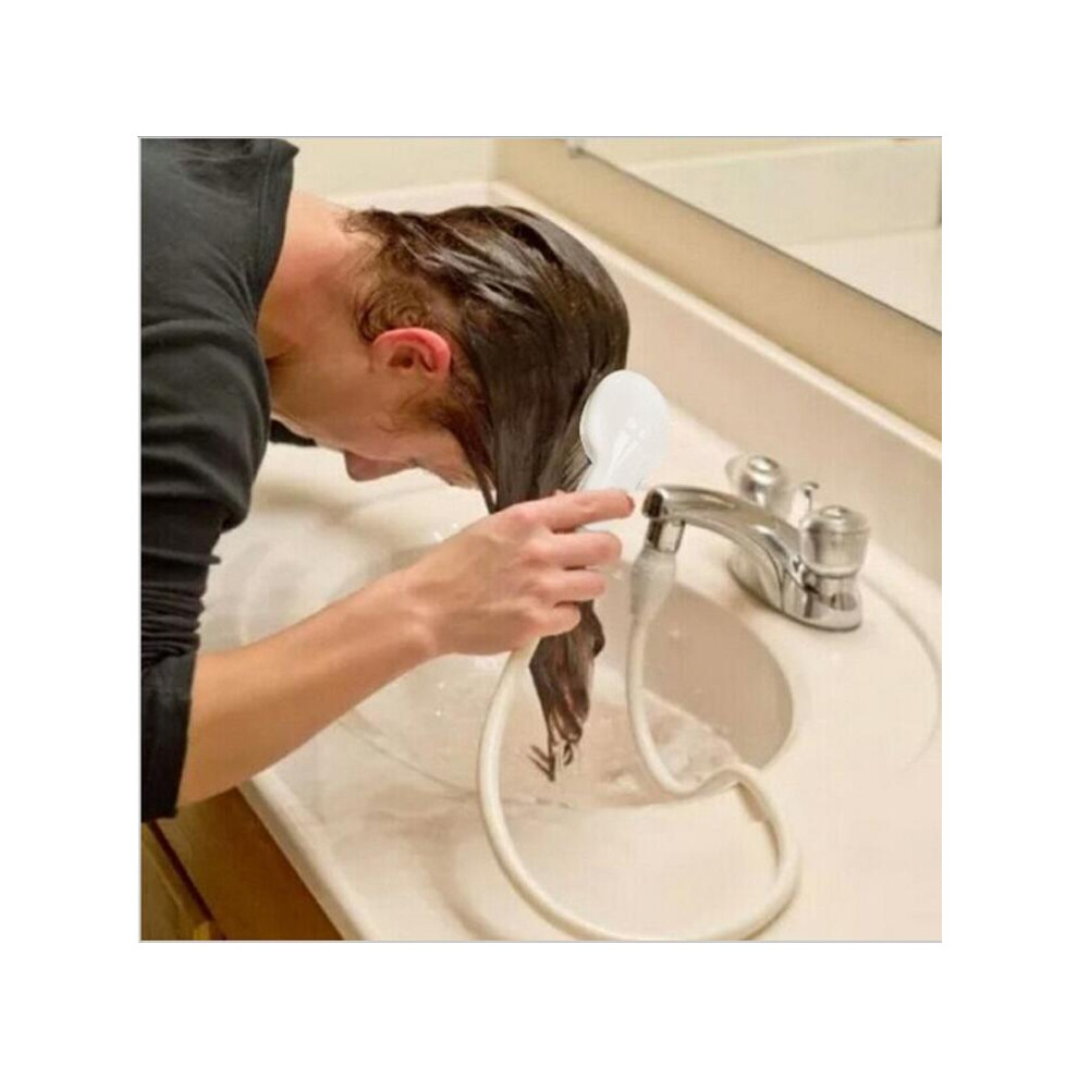 Pet Shower Spray Hose Bath Tub Sink Faucet Attachment Washing Sprinkler Head Kit