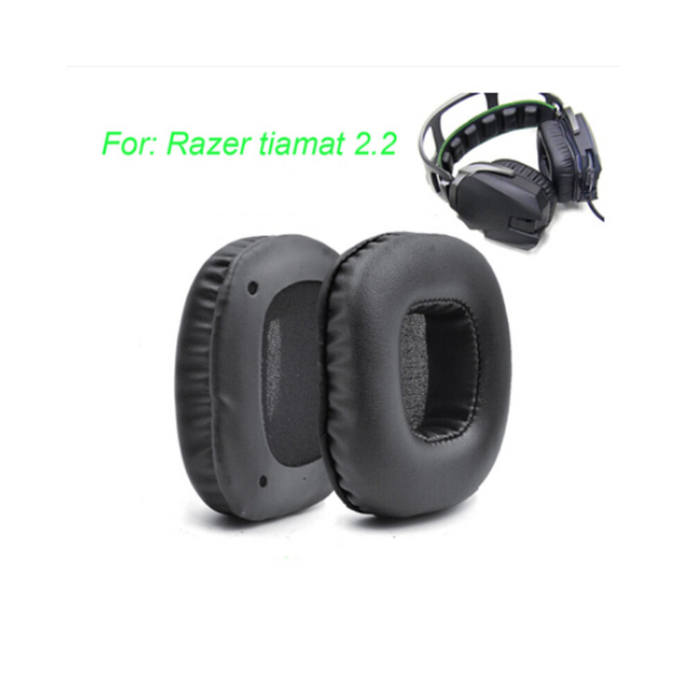 (For Razer Tiamat 2.2) Leather Earmuffs Soft Sponge Ear Pads For Razer Tiamat 7.1 V2 2.2 Headphones 320997738107