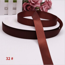 (Brown) 91M Bright Solid Color 10mm Grosgrain Ribbon for DIY Projects