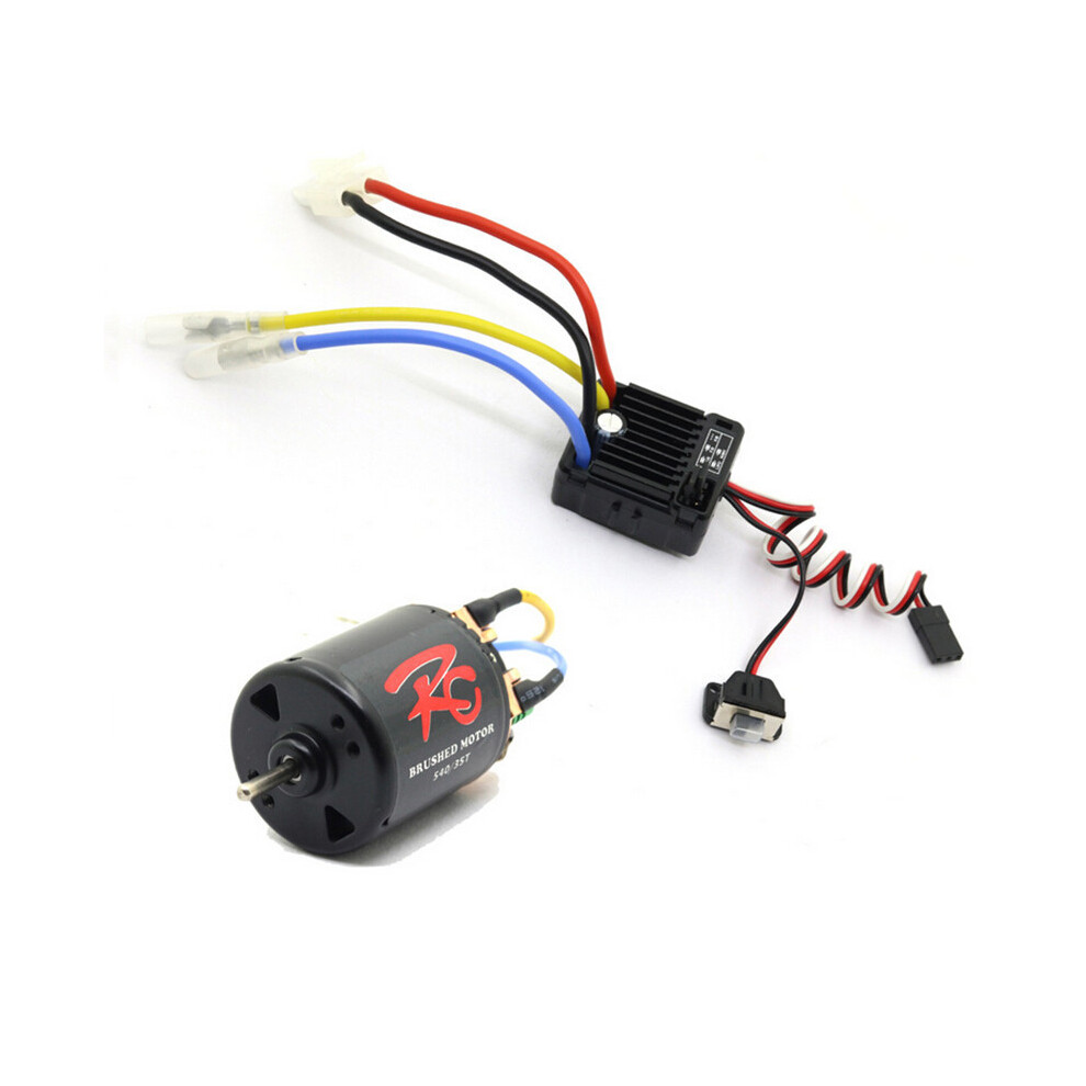 (45T+60A) Simulation Climbing Model Car 540 Brushed Motor 60A Esc For 1:10 Trx4 D90 Scx10 Tamiya Tractor Tanks 320997738145