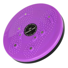 (Purple) Twist Waist Disc Torsion Body Massage Board Aerobic Foot Exercise Fitness Twister