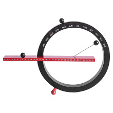 (black) Nordic Style Creative Fashion Time Perpetual Table Calendar Manual desk