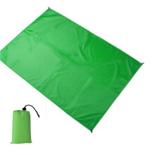 (green, 1.4m * 2m) Portable Pocket Picnic Mat Lightweight Waterproof Mini Folding Outdoor Beach Mat
