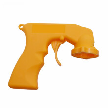 (yellow) Car Spray Adapter Paint Care Aerosol Handle Full Grip Trigger Locking Collar