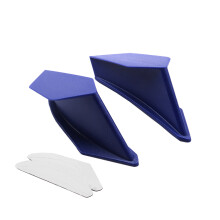 (blue) Motorized wing dynamic wing dynamic wing kit small wing with stickers for Honda Suzuki Yamaha Kawasaki BMW