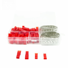 (420pcs) 300PCS (50 Sets) JST SYP 2.54mm 2P Female and Male Crimp Terminal Connector Kit