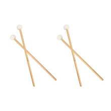 4 Stücke Doppel Kopf Trommel Becken Gong Mallet Soft Hammer Sticks Schlägel Rods Filz Hammer 385mm