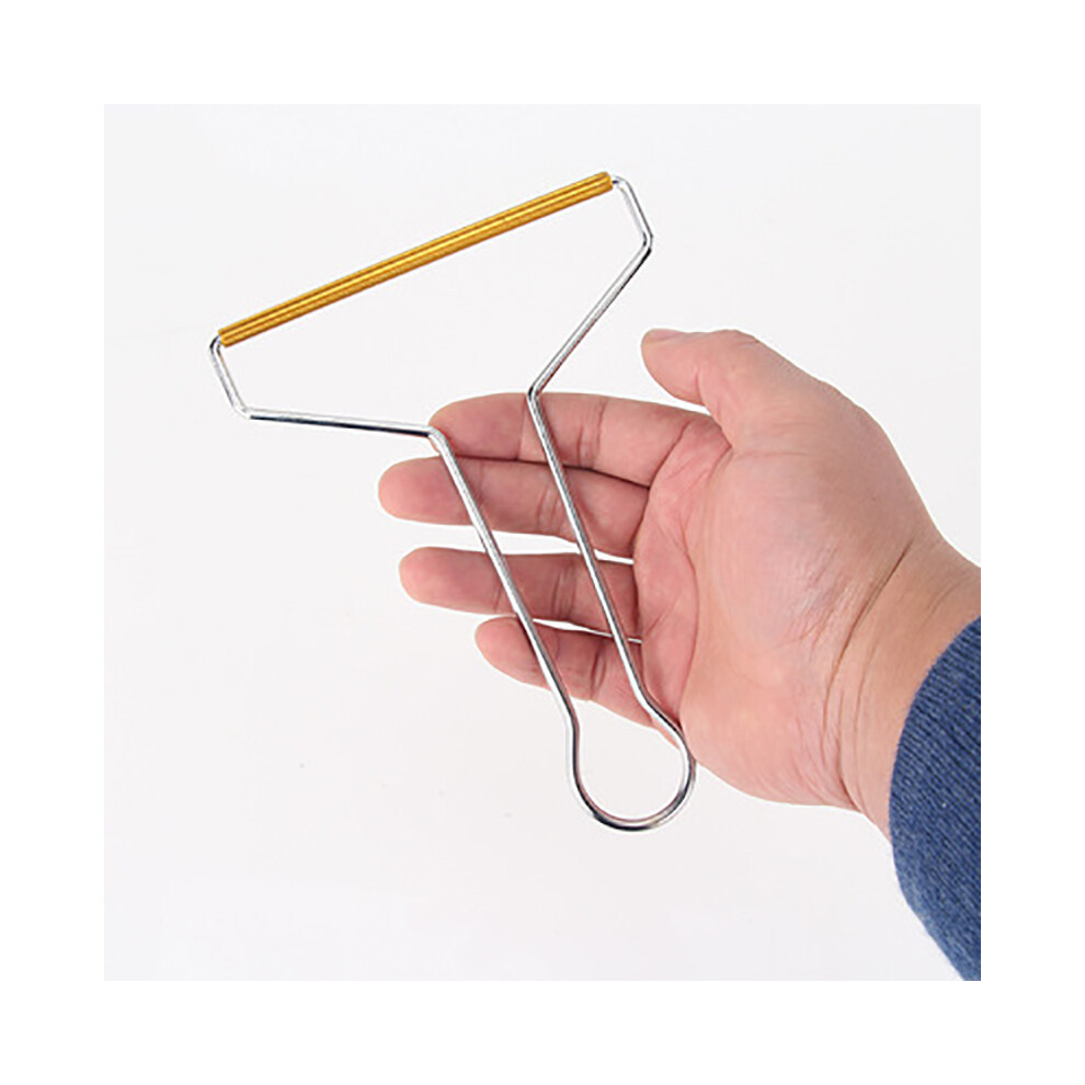 (Silver) Mini Portable Lint Remover Fuzz Fabric Shaver For Sweater Woolen Coat Clothes Silver 320997741848