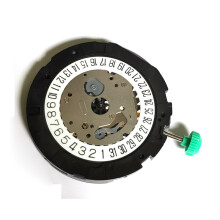 MIYOTA OS21 Quartz Watch Movement with Date at 6 O'clock, Battery Included