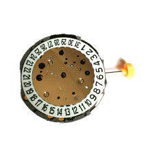 (Date at 6 O'clock) Quartz Watch Movement with Date at 3/6 O'clock, Battery Included, MIYOTA JS25 Replacement