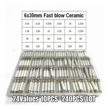 (240PCS ceramic fuse) 240pcs / Box Of 24 Specifications