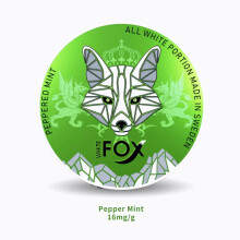 (Pepper Mint) Snus White Fox Ice Mint: Pure Oral Pouch, 4 Flavors for Purification