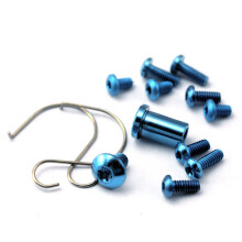 (Blue) Screw DIY Handle Titanium Screws For Benchmade Mini Griptilian 555 556 557 Knife