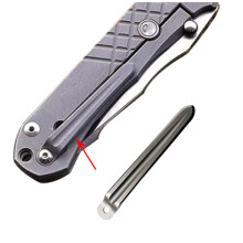 Titanium Alloy CR Back Clip Waist Clip for Chris Reeve Knives Umnumzaan Sebenza