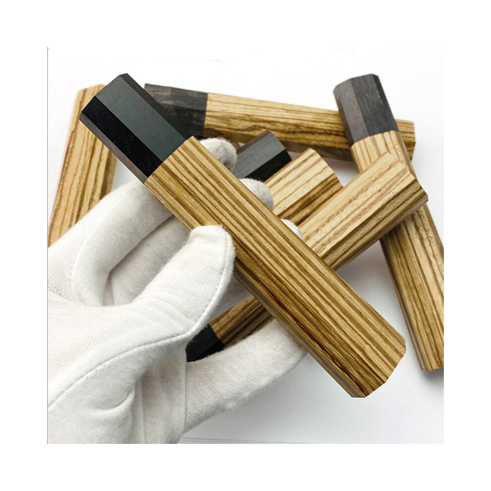 Japanese Kitchen Chef Cutter Grips Replacement Diy Octagonal Wooden Handle Grip 123643827527