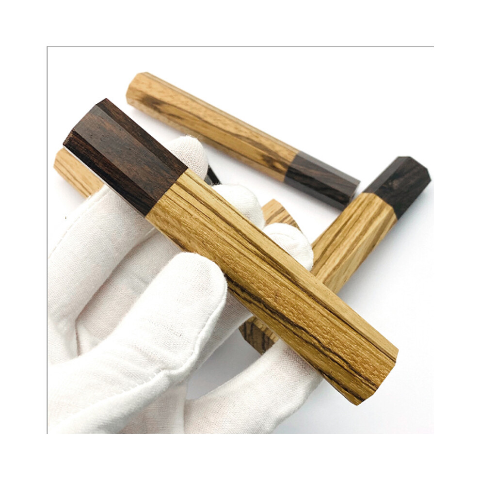 Diy Japanese Style Chef's Kitchen Modified Cutter Grips Wooden Octagonal Handle 320997744283