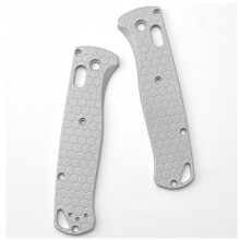 1Pair Aluminium Alloy Grips Patches Handle Patch for Benchmade Bugout 535 DIY Replacement Accessories